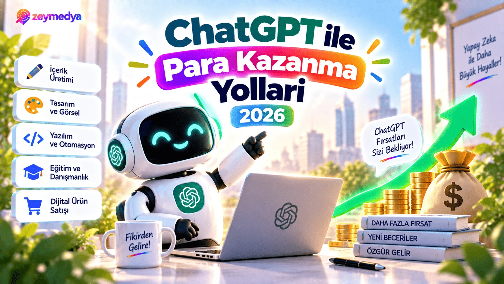 ChatGPT ile para kazanma, yapay zeka ile para kazanma, ChatGPT iş fikirleri, yapay zeka iş fikirleri, ChatGPT kullanım alanları