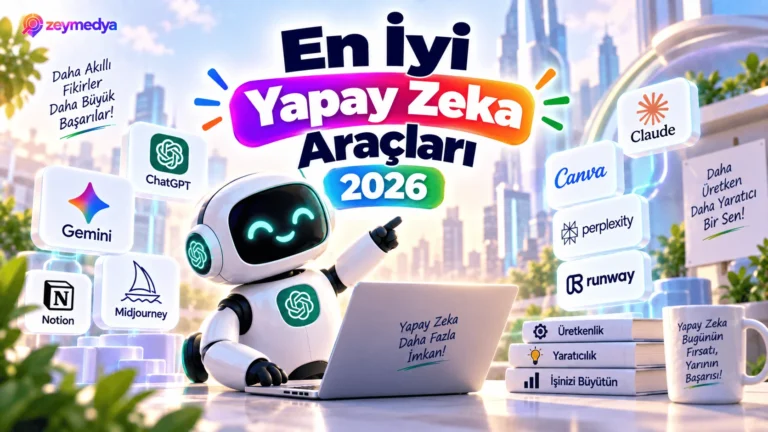 En İyi Yapay Zeka Araçları 2026 3 En İyi Yapay Zeka Araçları 2026