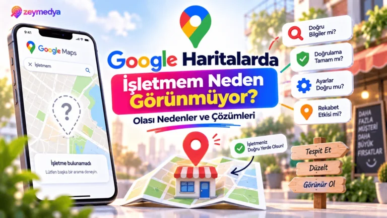 Google Haritalarda İşletmem Neden Görünmüyor? Olası Nedenler ve Çözümleri