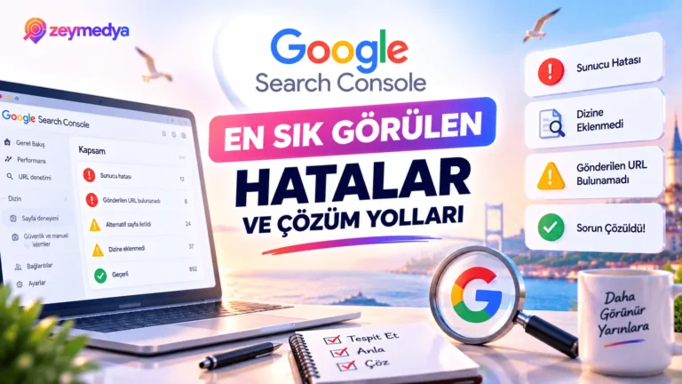 Google Search Console'da En Sık Görülen Hatalar ve Çözüm Yolları