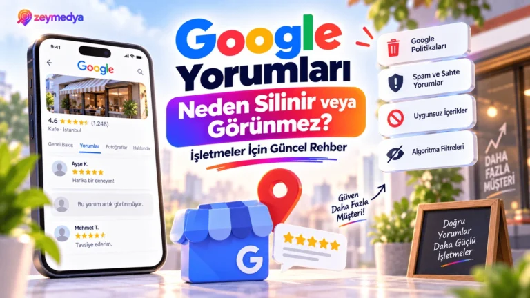 Google Yorumları Neden Silinir veya Görünmez? İşletmeler İçin Güncel Rehber