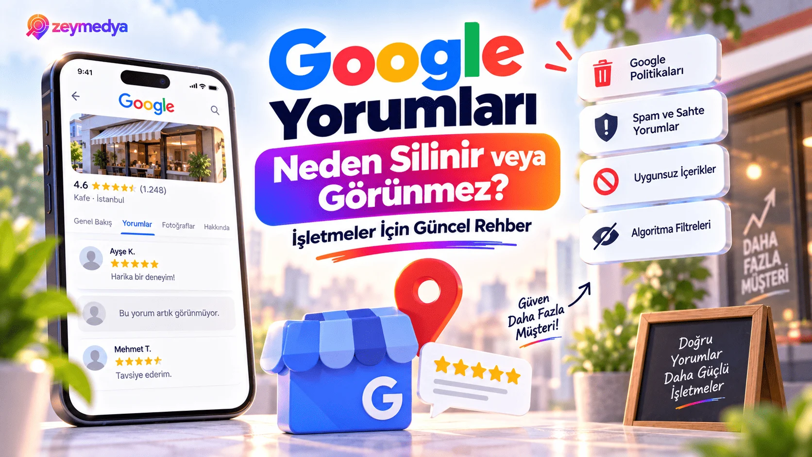 Google Yorumları Neden Silinir veya Görünmez? İşletmeler İçin Güncel Rehber