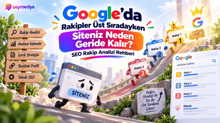 Google'da Rakipler Üst Sıradayken Siteniz Neden Geride Kalır? SEO Rakip Analizi Rehberi