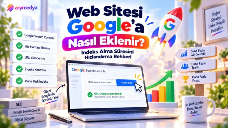 Web Sitesi Google'a Nasıl Eklenir? İndeks Alma Sürecini Hızlandırma Rehberi