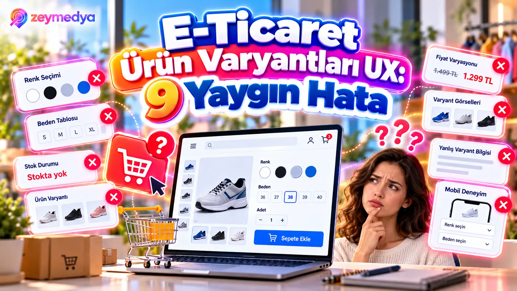 E-Ticaret Ürün Varyantları Nasıl Sunulmalı? Renk, Beden ve Stok Seçiminde 9 UX Hatası