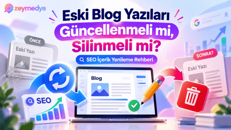 Eski Blog Yazıları Güncellenmeli mi, Silinmeli mi? SEO İçerik Yenileme Rehberi