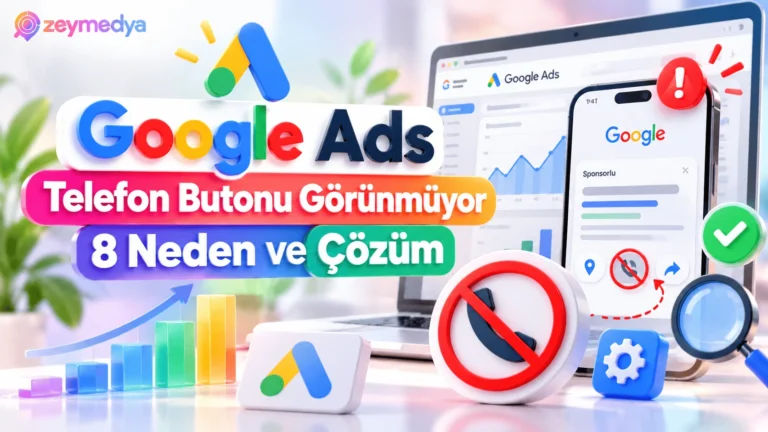 Google Ads Reklamında Telefon Butonu Görünmüyorsa 8 Olası Neden ve Çözüm