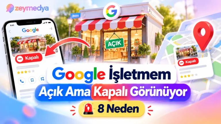 Google İşletme Profili Açık Olduğu Halde Kapalı Görünüyorsa 8 Olası Neden