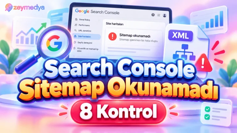 Google Search Console Sitemap Okunamadı Hatası Veriyorsa 8 Kontrol Yöntemi