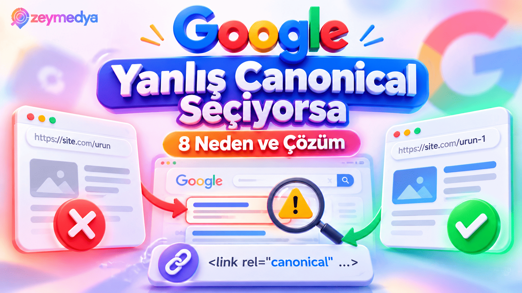 Google Search Console'da Canonical Seçimi Yanlışsa 8 Olası Neden ve Çözüm