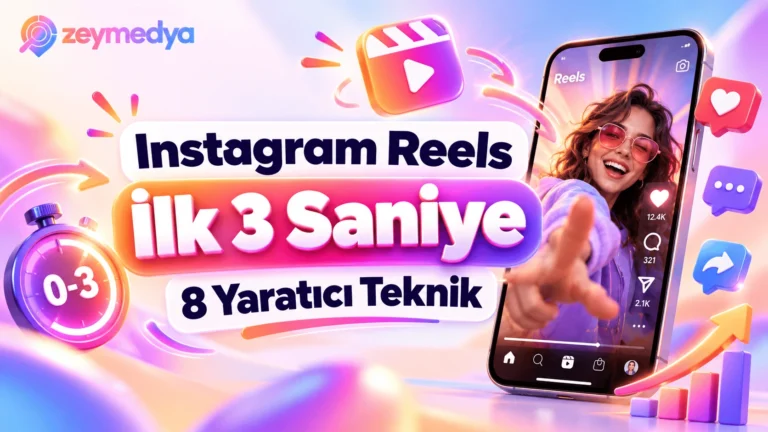 Instagram Reels Videolarında İlk 3 Saniye Nasıl Planlanmalı? 8 Yaratıcı Teknik