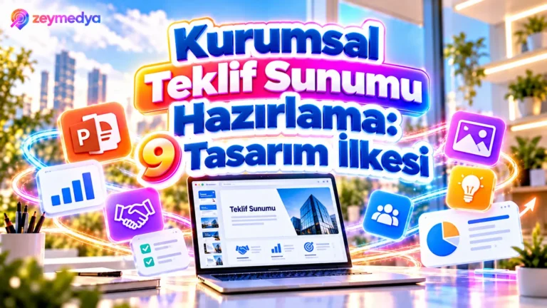 Kurumsal Teklif Sunumu Nasıl Hazırlanır? B2B Satış Sunumlarında 9 Tasarım İlkesi
