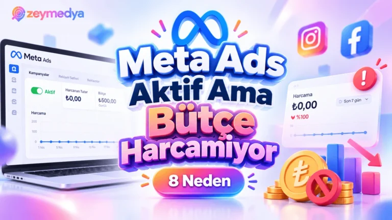 Meta Ads Reklamları Aktif Görünüyor Ama Bütçe Harcamıyorsa 8 Olası Neden