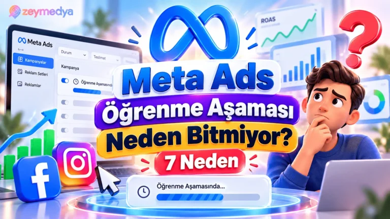 Meta Ads Öğrenme Aşaması Neden Bitmiyor? 7 Neden