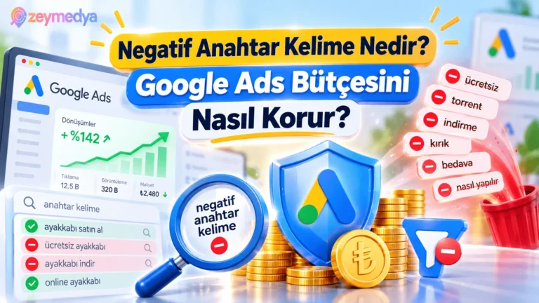 Negatif Anahtar Kelime Nedir? Google Ads Bütçesini Nasıl Korur?
