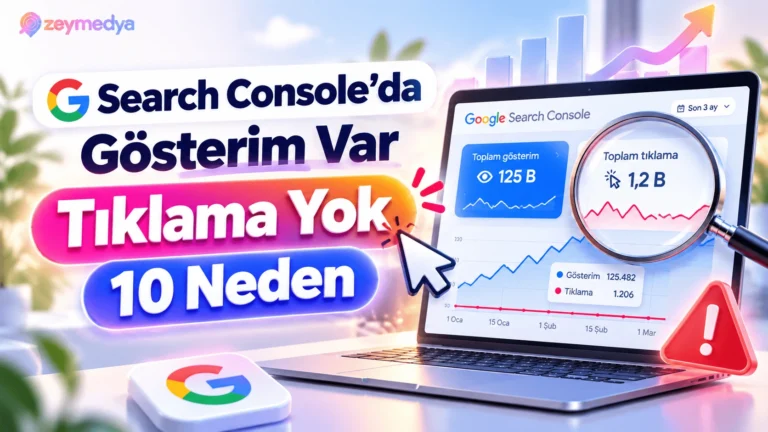 Google Search Console'da Gösterim Var Ama Tıklama Yoksa Ne Yapılmalı?