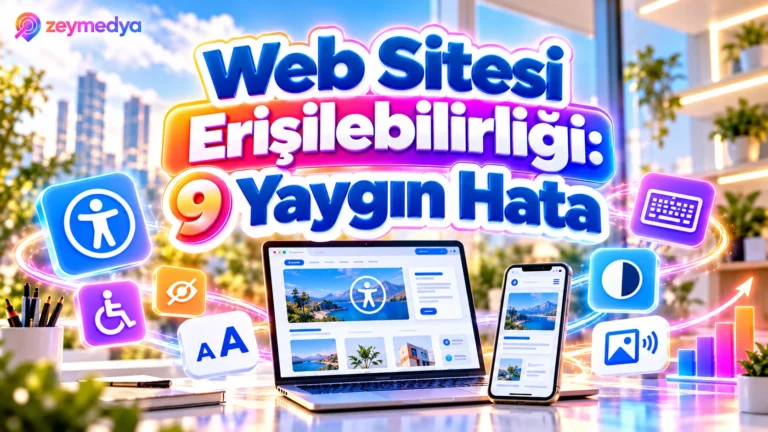 Web Sitesi Erişilebilirliği Nedir? Tasarımda Yapılan 9 Yaygın Hata